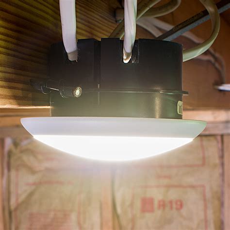 inset ceiling junction box light to a flush mount|flush mounted led fixture.